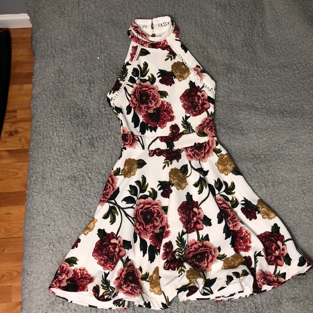 Floral Halter Dress